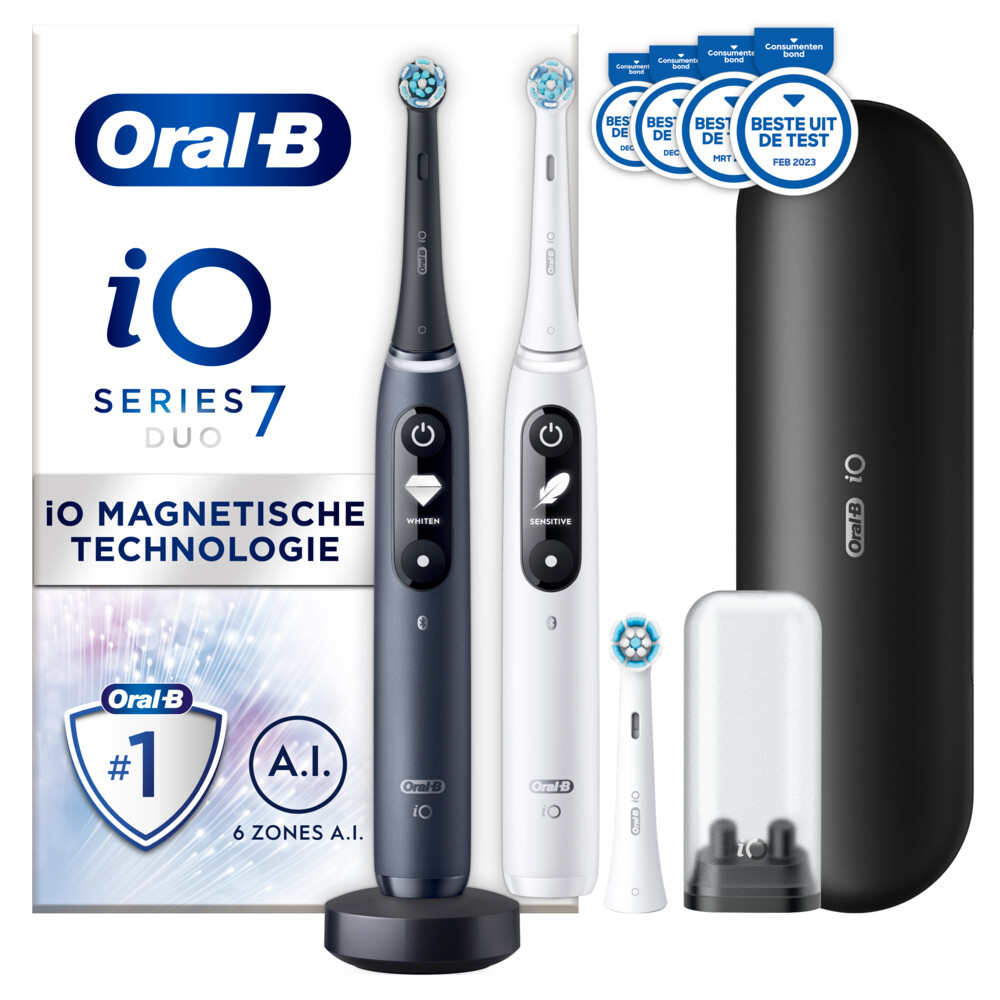 Oral-B Elektrische Tandenborstel iO 7 Duo Zwart & Wit1 set