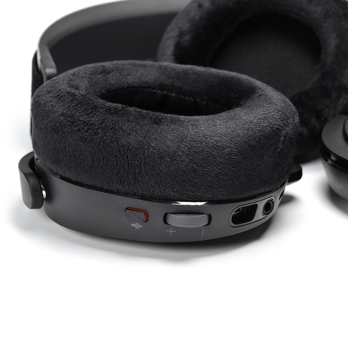 Øreputer for SteelSeries Arctis Prime/1/3/5/7/9/9X/Pro myk plysj Sort