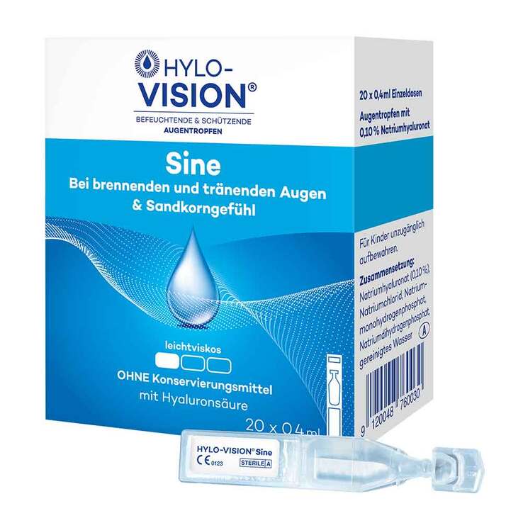 HYLO-VISION® Sine Einzeldosispipetten, 20X0.4 ml
