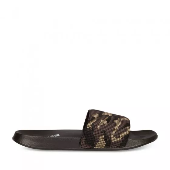 Claquettes NOIR DENIM SIDE