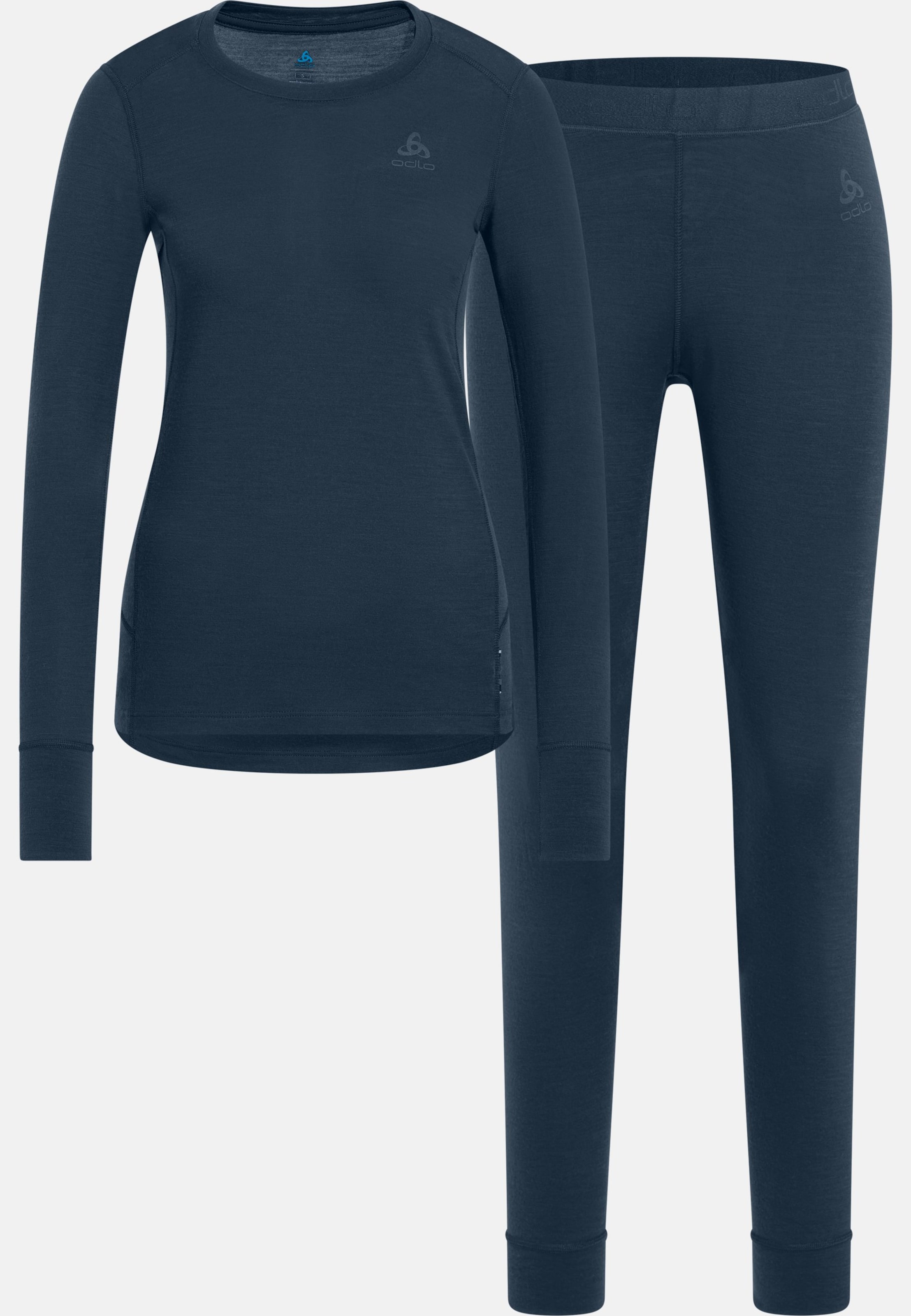 Natural Merino 200 Base layer Set in blue wing teal - blue ashes