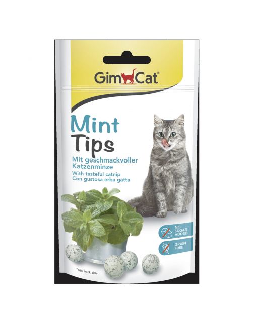 Gimcat Mint Tips - Kattensnack - Mint 40 g