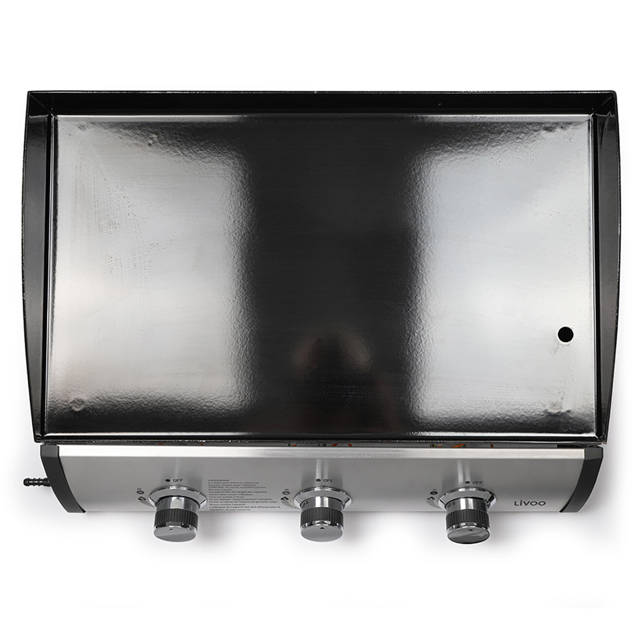 Livoo Plancha gaz 3 bruleurs noir/gris