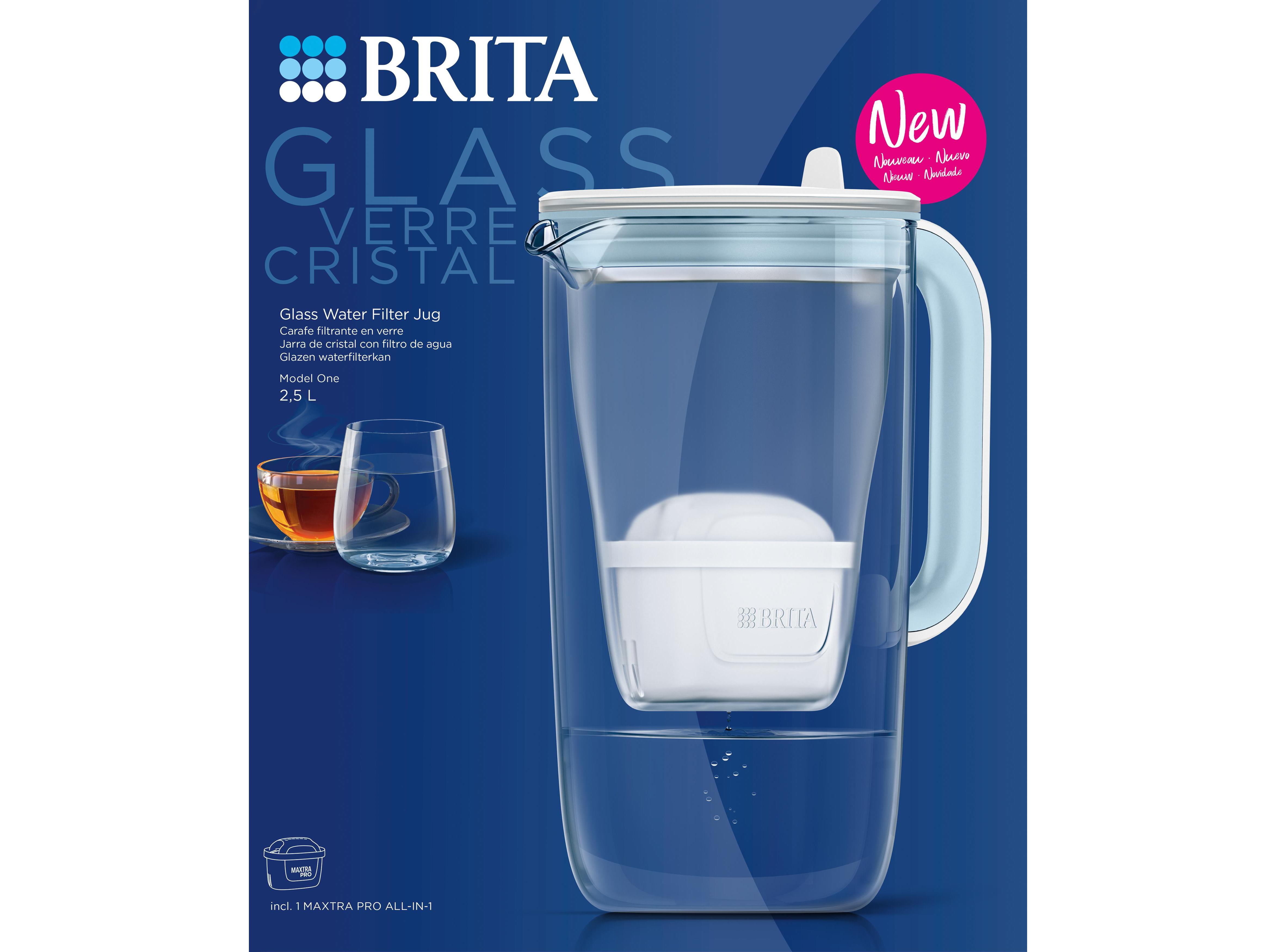 JARRO COM FILTRO BRITA VIDRO 2.5L