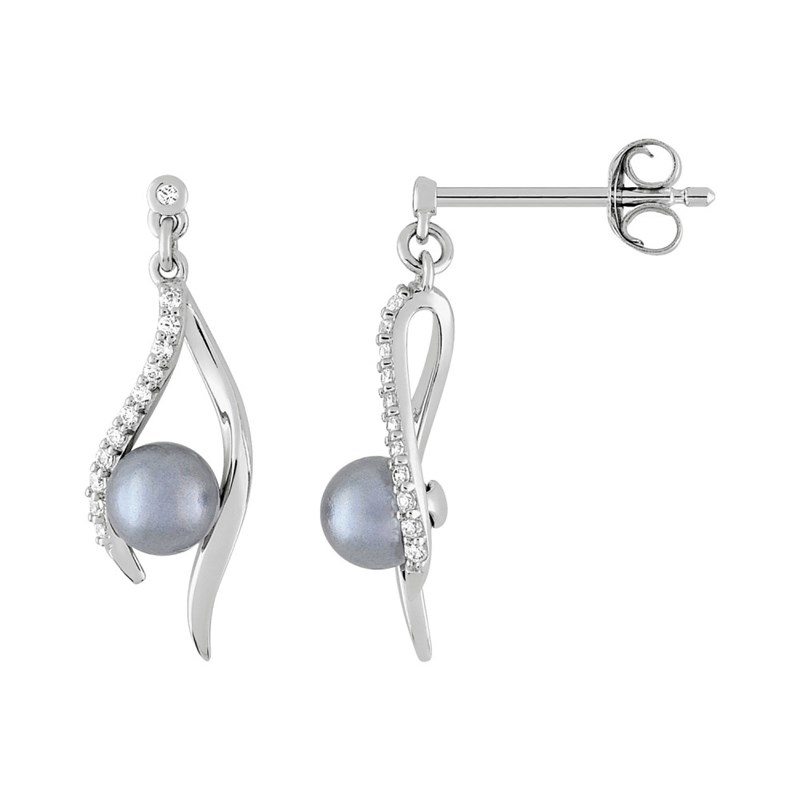 Boucles d'oreilles femme - Argent 925 - Oxyde de Zirconium