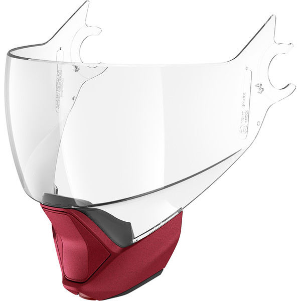 Shark - Ecran EvoJet Transparent / Rouge Mat