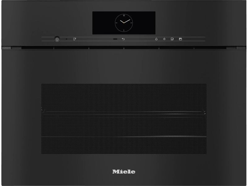 Miele Dampfgarer DGC 7840 HCX Pro Schwarz Griffloser Kompakt-Dampfbackofen