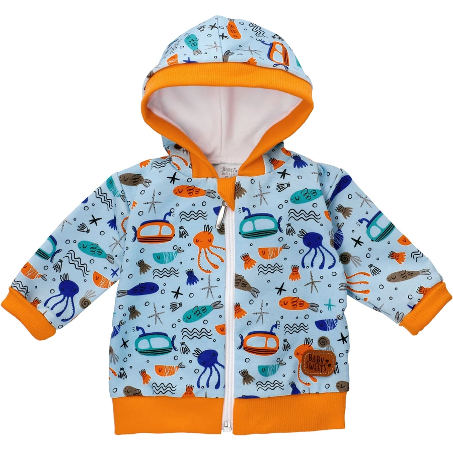 Baby Sweets Jacke Lieblingsstücke Tierwelten blau orange