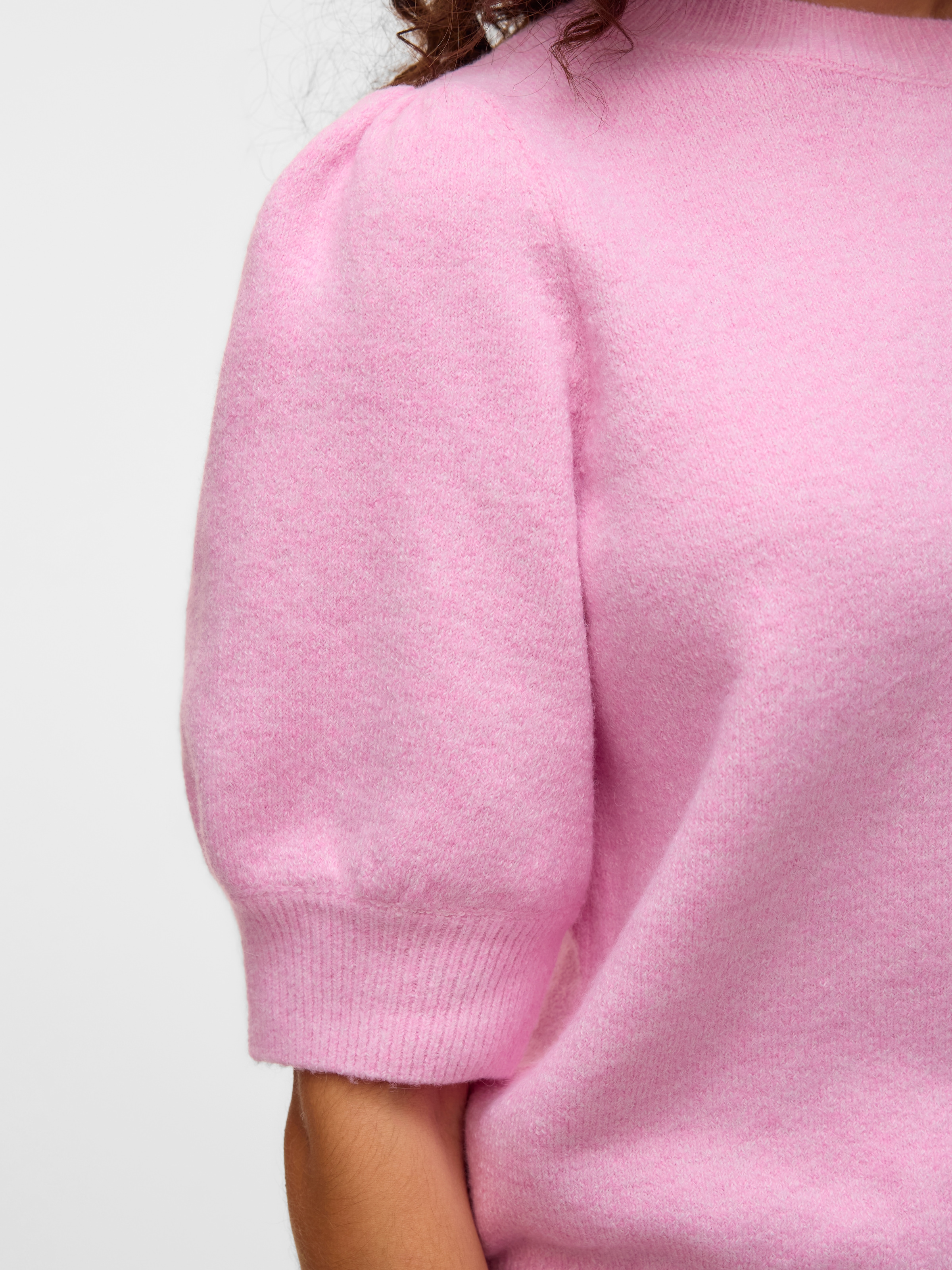 Vero Moda Rundhalspullover »VMDOFFY 2/4 O-NECK PULLOVER GA NOOS«, mit kurzen Puffärmeln