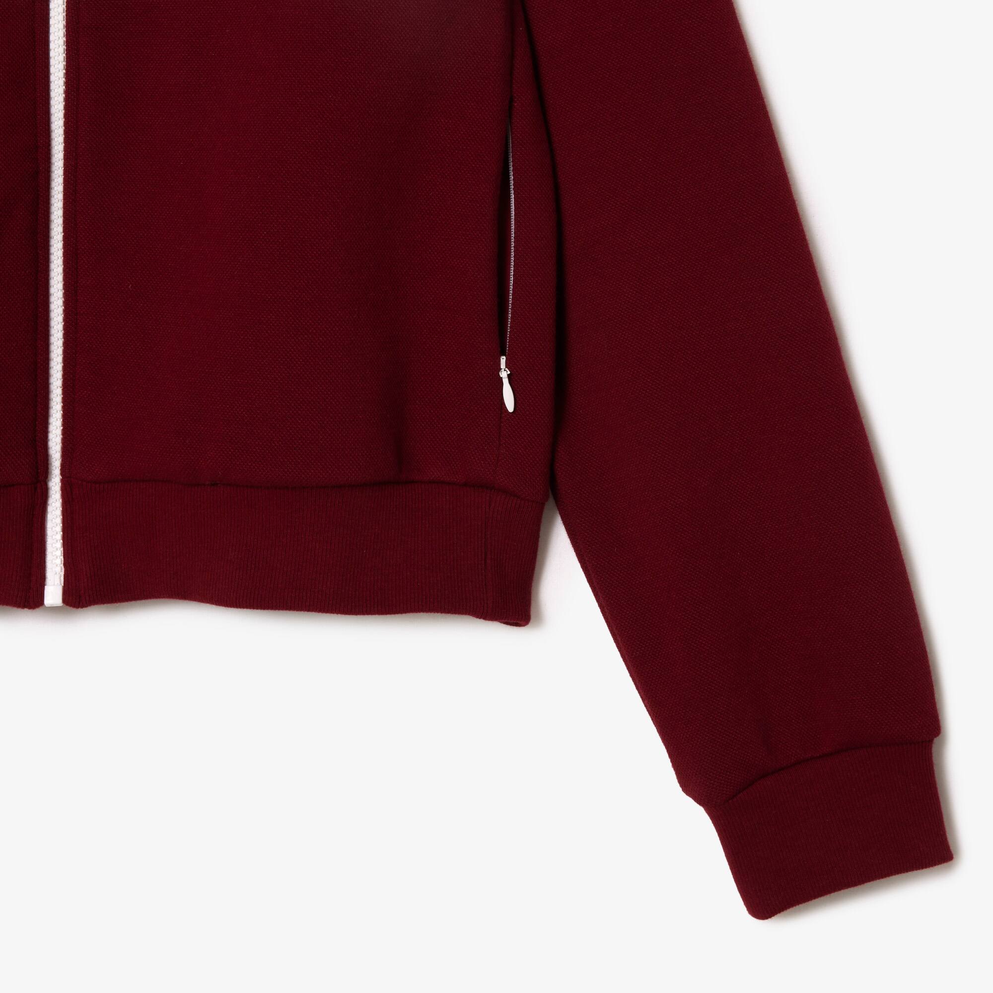 Sweatshirt zippé Lacoste x Sporty & Rich à rayures Sweatshirts - Rouge - Lacoste - Femme