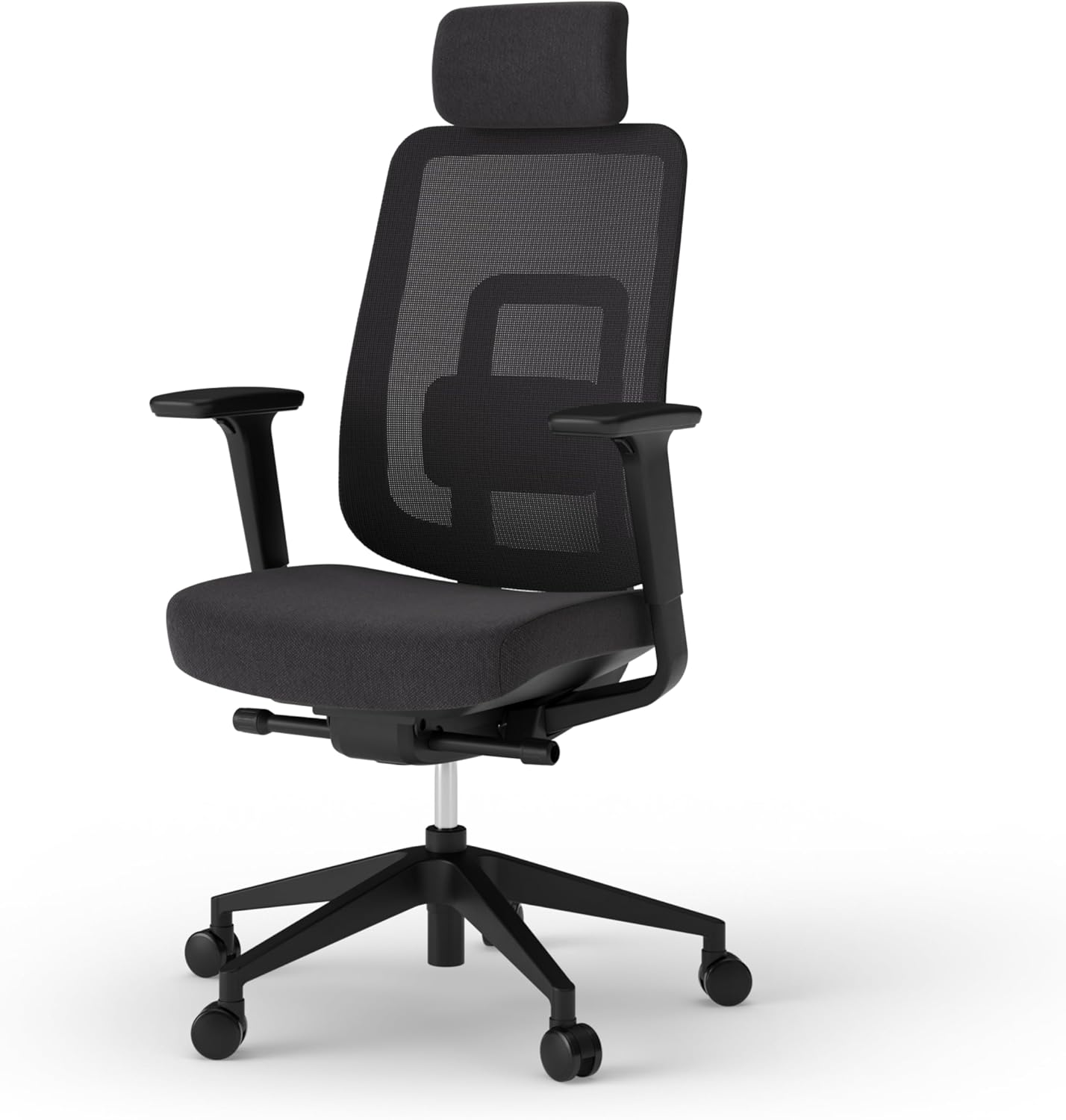 Ergotopia PureBack ergonomischer Bürostuhl – Schreibtischstuhl ergonomisch mit Kopfstütze, 4D-Armlehnen & Synchronmechanik – Für Home Office, Büro & Gaming – Bequemer Drehstuhl für gesundes Sitzen NP5295572