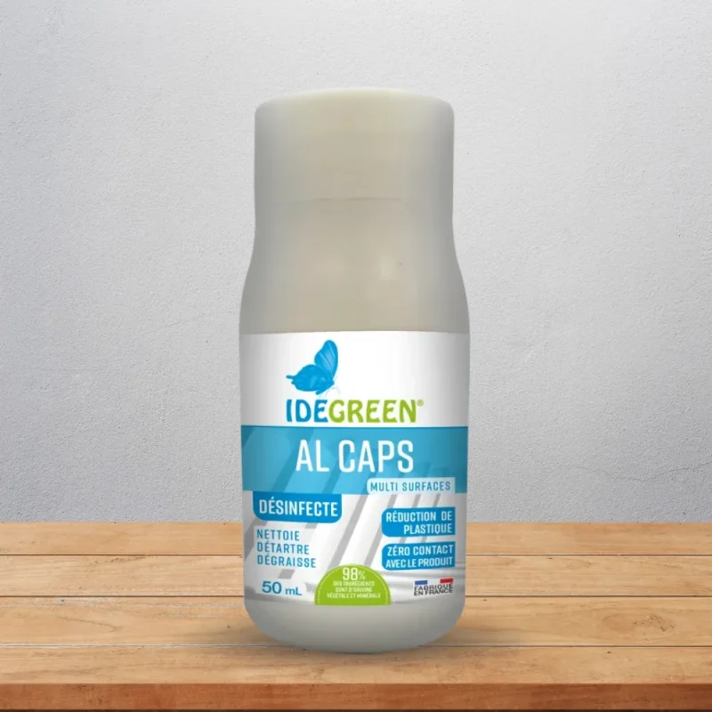 IDEGREEN - Nettoyant désinfectant multi usages - Recharge Cap's - 50ml -x12