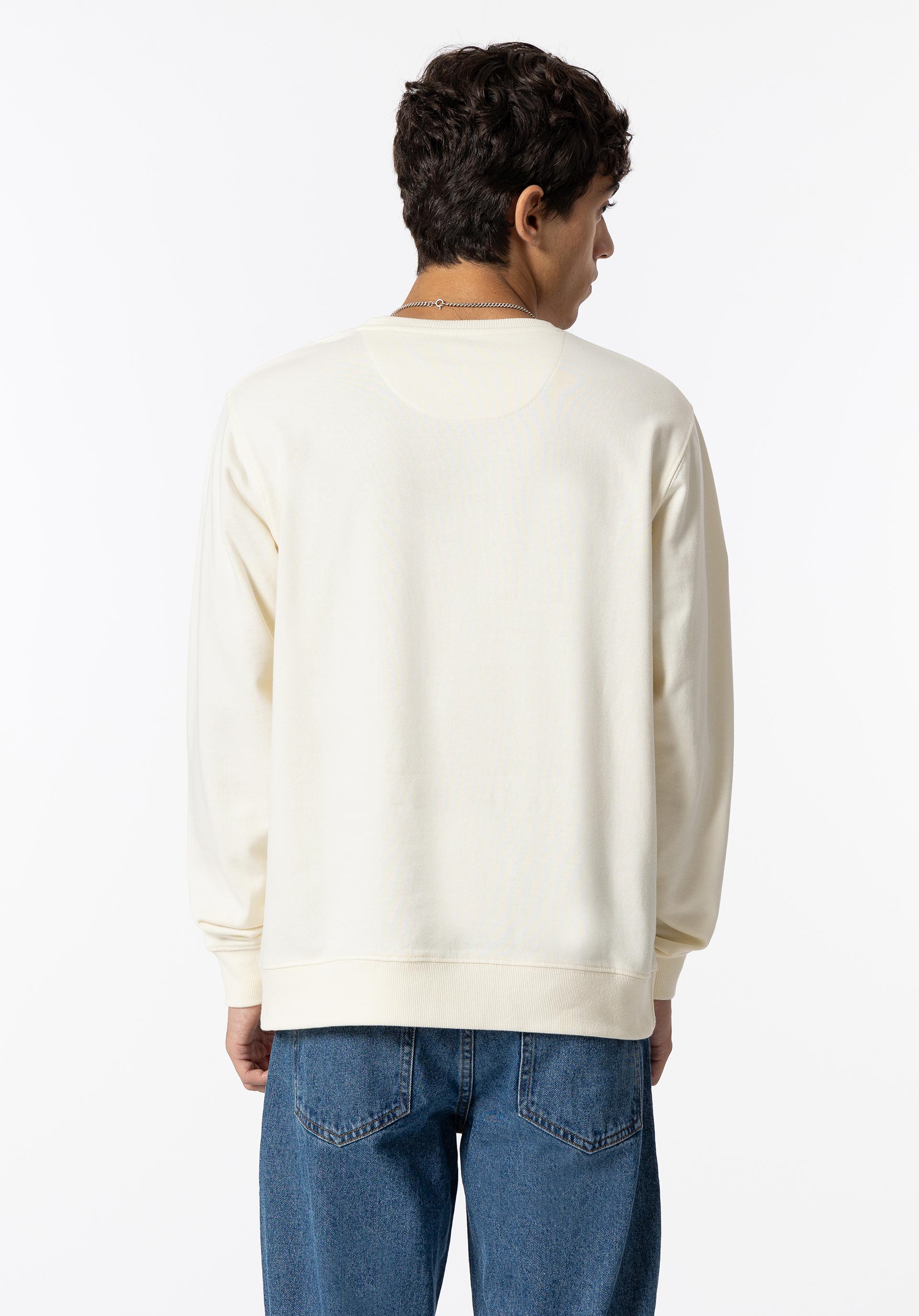 Sweatshirt com Estampado e Bordado Frontal