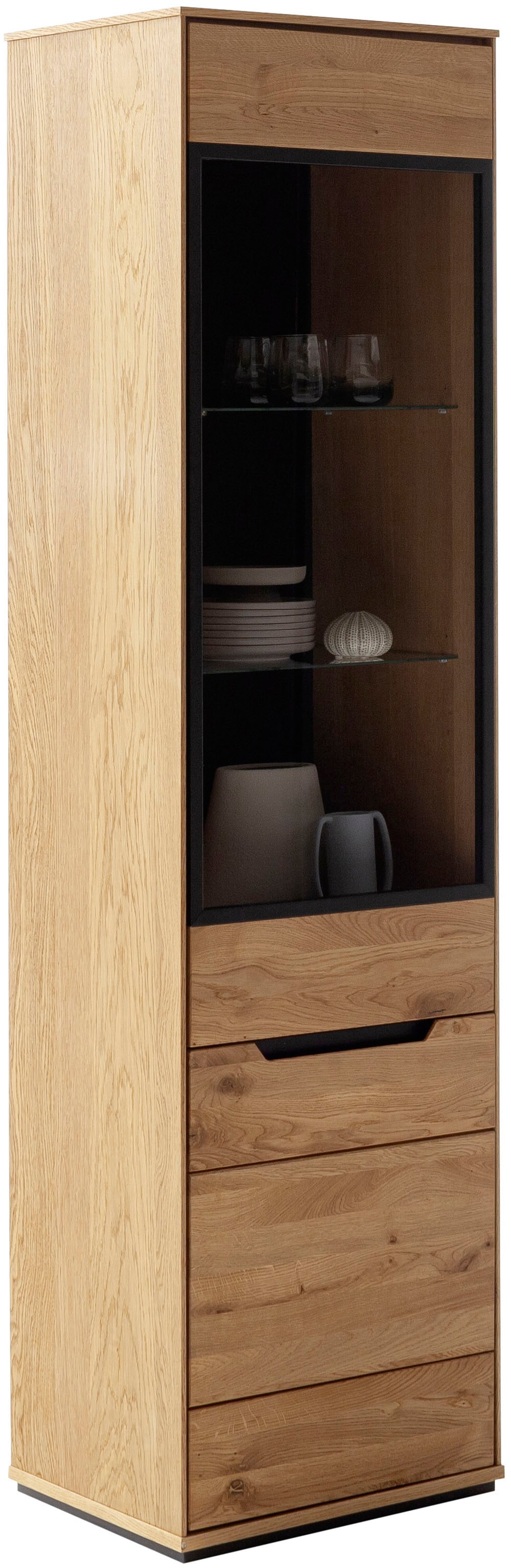 MCA living Standvitrine »Araya Vitrine« 1 Stk. tlg. Türen gedämpft