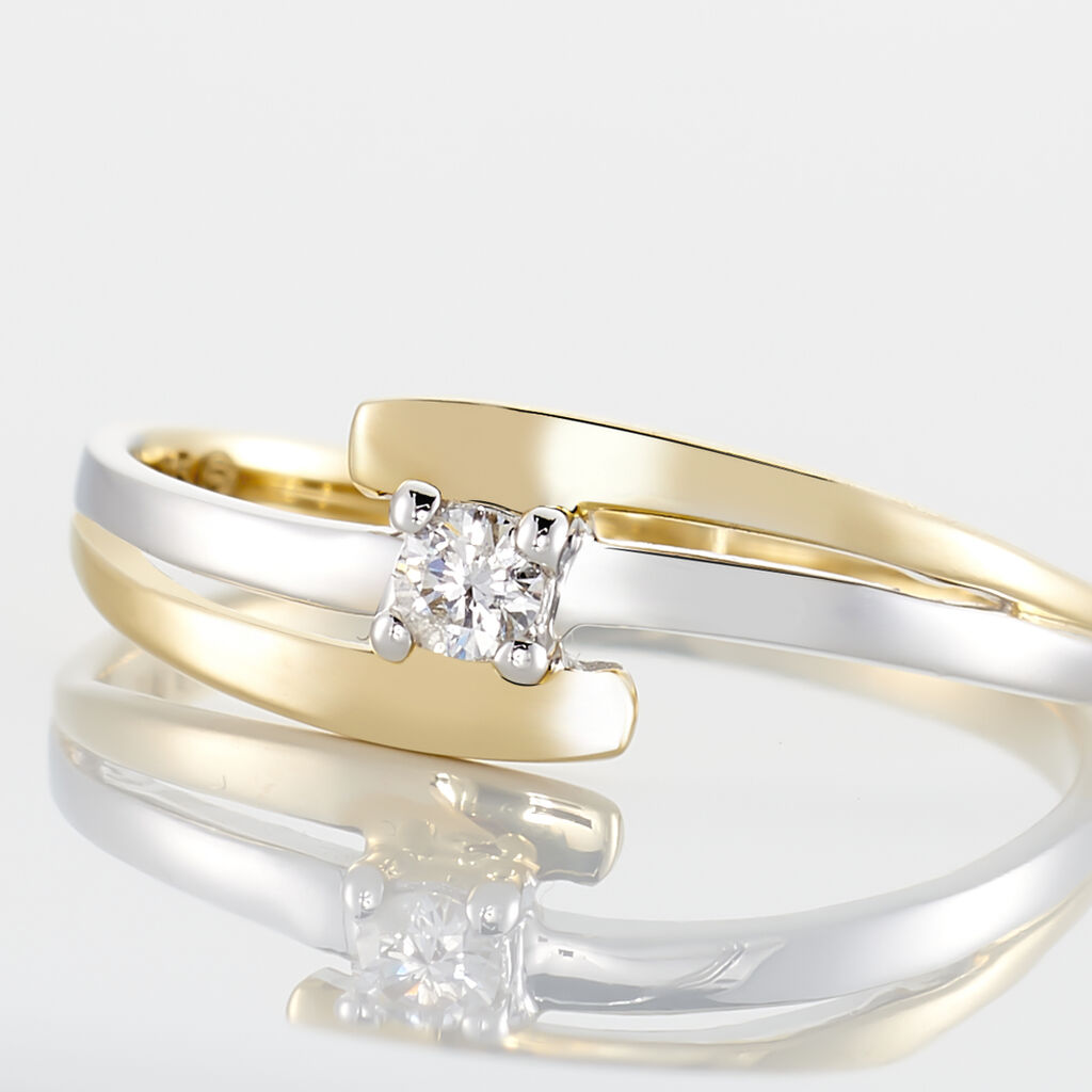 Bague Blandine Or Bicolore Diamant