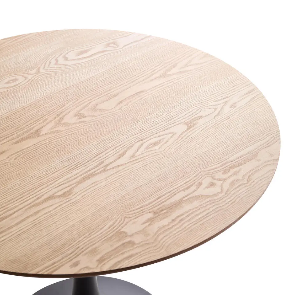 Eettafel 4 Personen Ronde Houten Basis Metaal