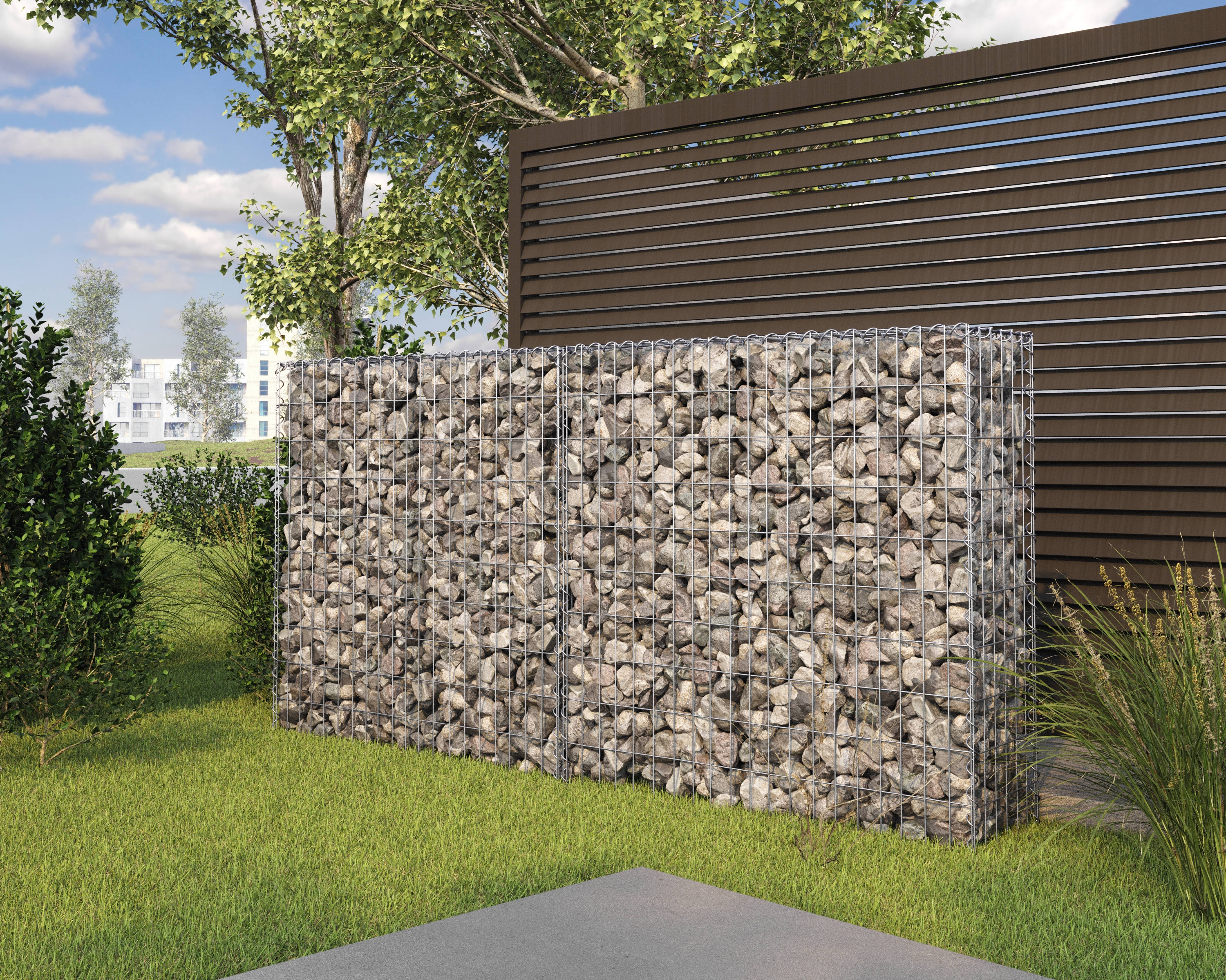 Gabione 80 x 30 x 100 cm