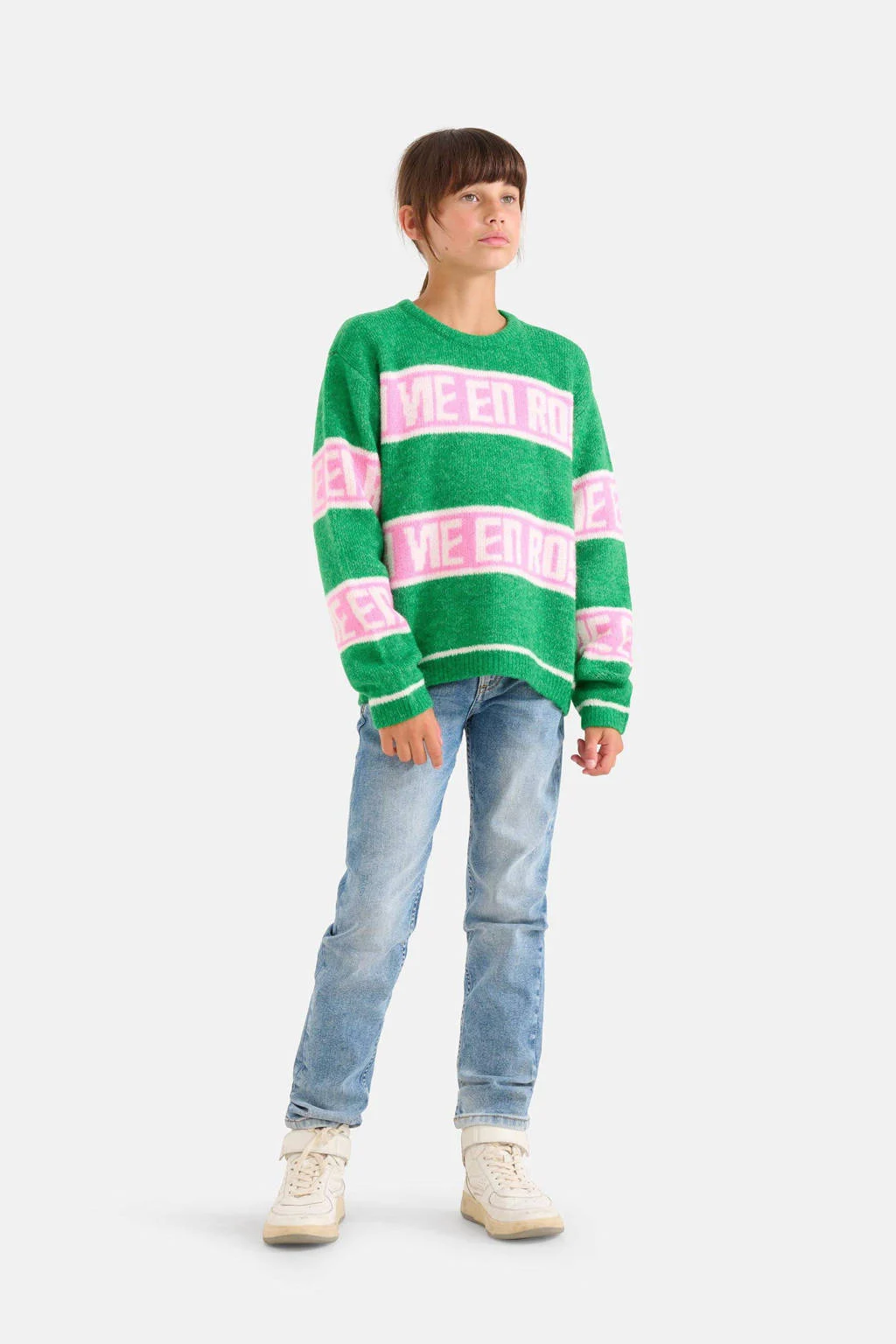 Shoeby high waist tapered fit jeans mediumstone