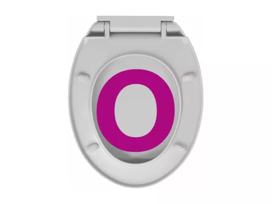 Siège de toilette abattant grise 46 x 34 x 34 cm 02_0002915