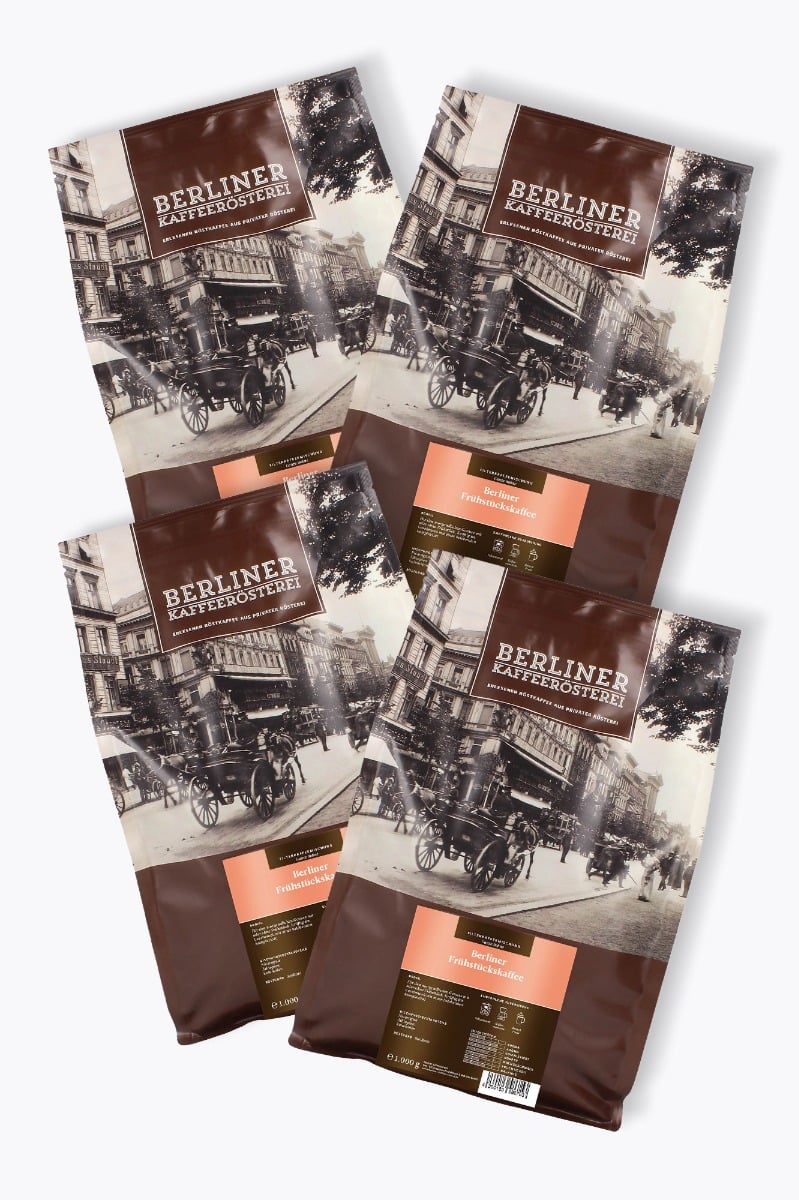 Berliner Kaffeerösterei Berliner Frühstückskaffee Vorteilspaket 4kg