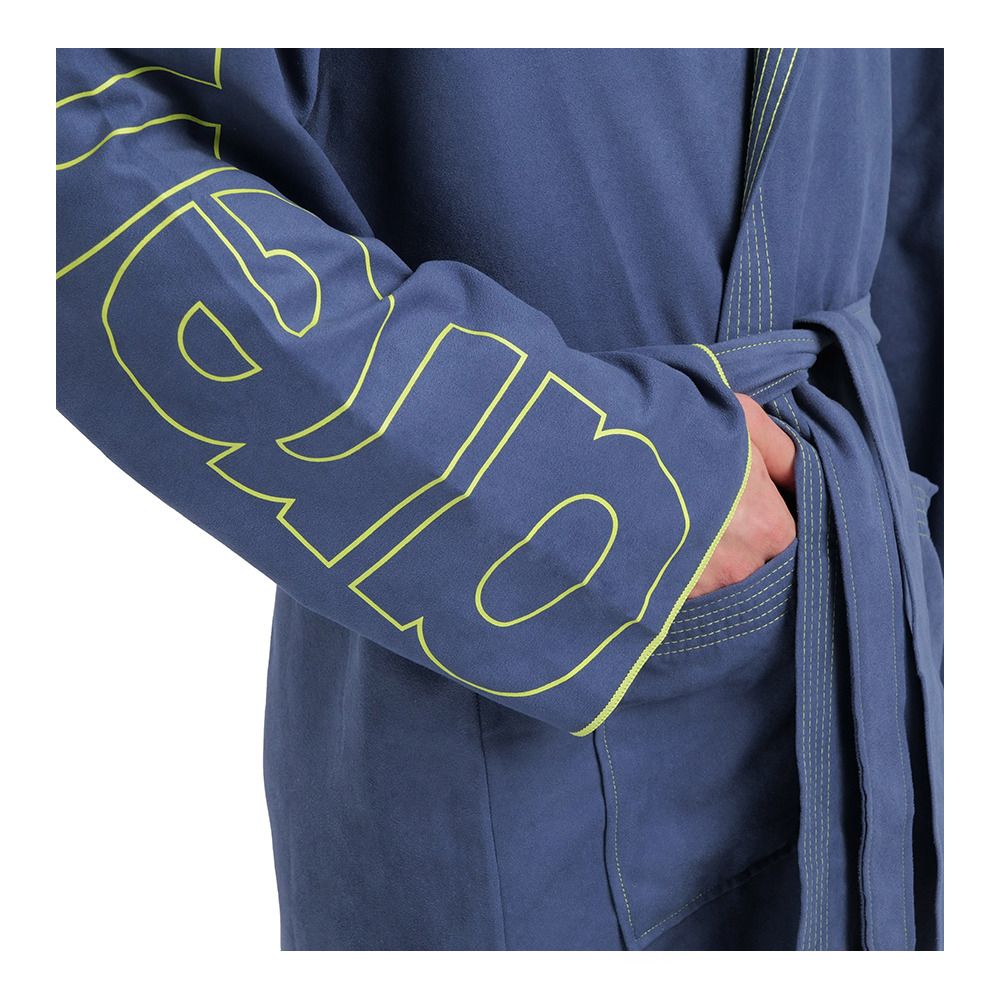 Arena ZEAL PLUS - Peignoir navy/lime