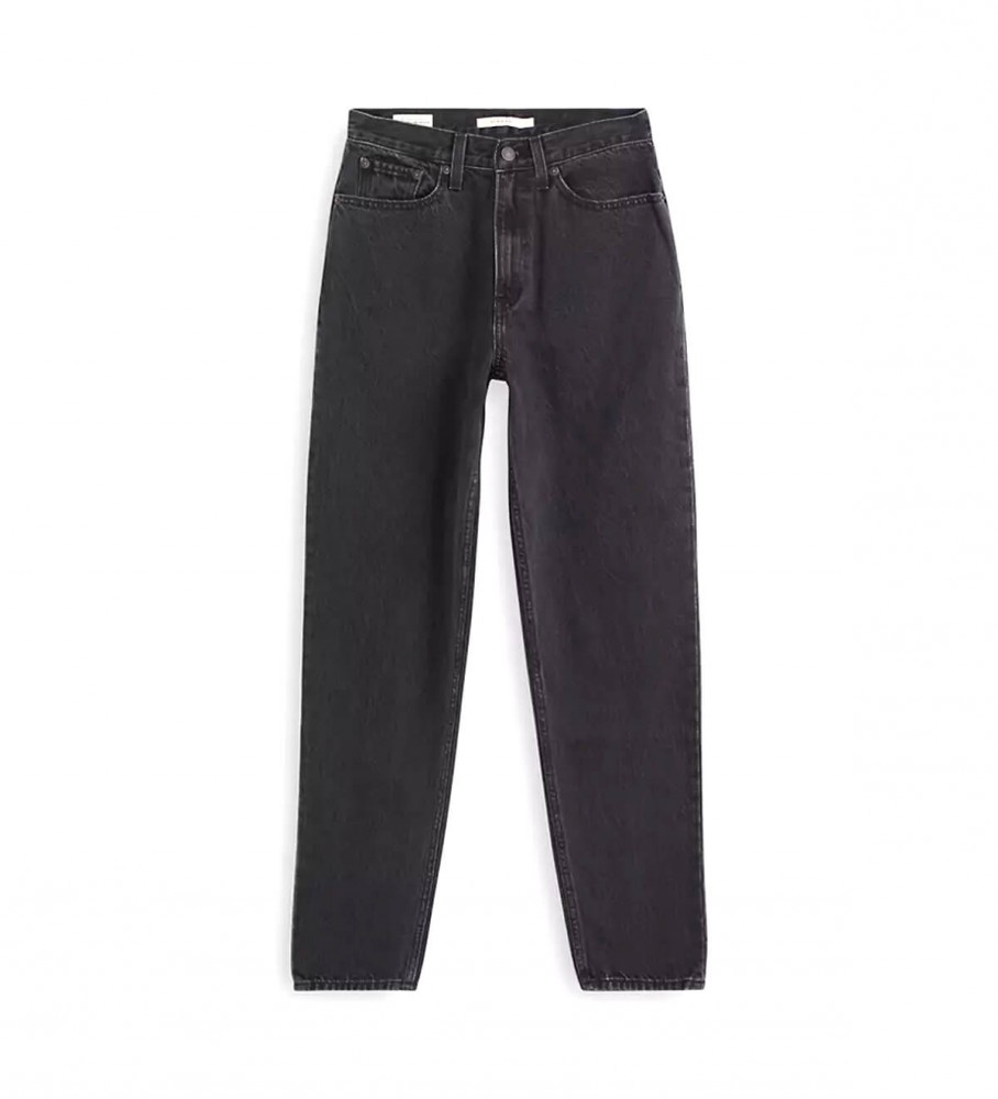 Calça jeans Levi's Mom dos anos 80, preta.