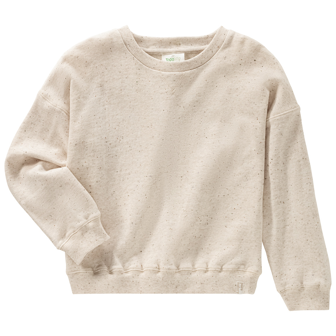 Topolino Pure Collection Kinder Sweatshirt in Melange-Optik hellbeige