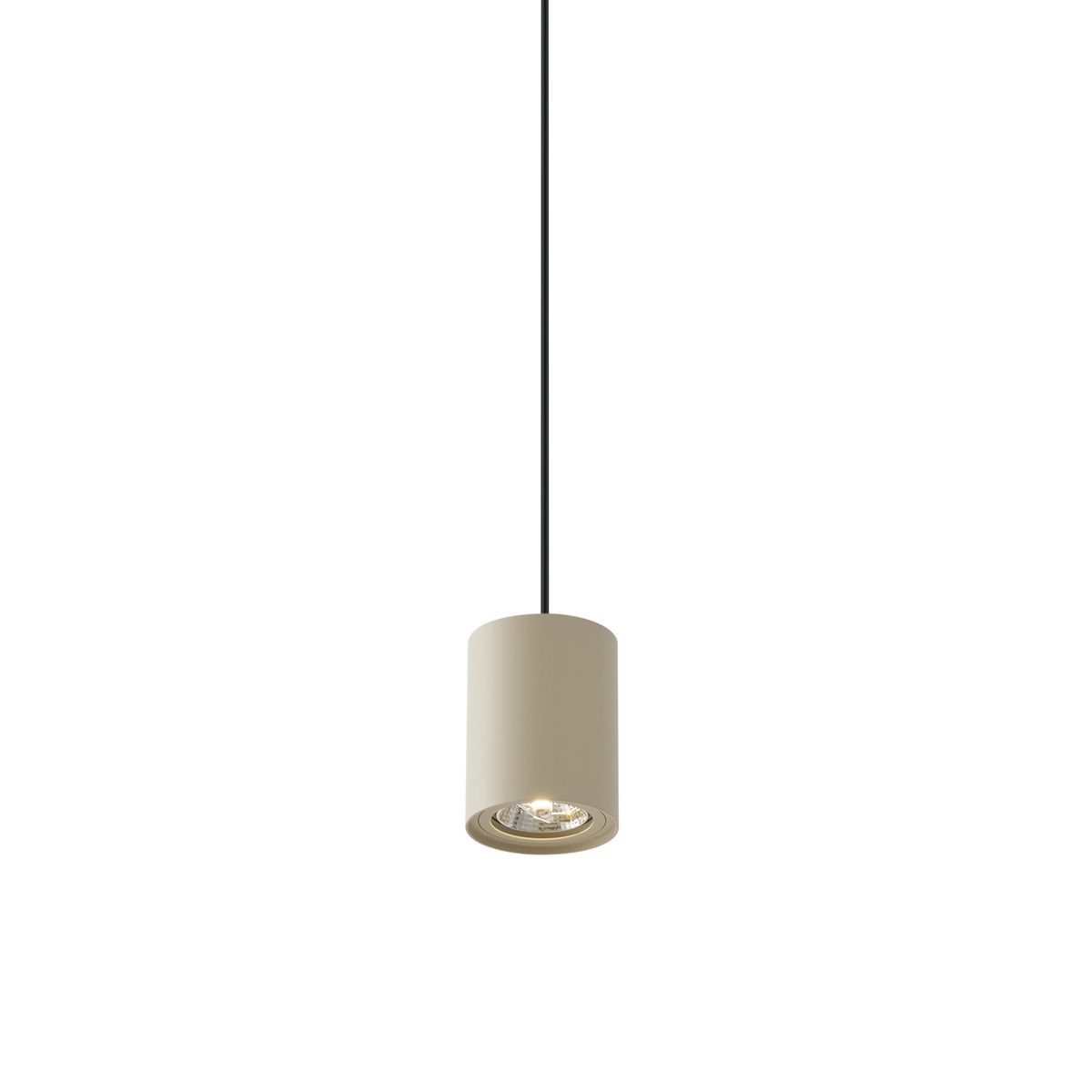 Moderne hanglamp beige met zwart voor railsysteem 1-fase GU10 70mm - Iconic Holt
