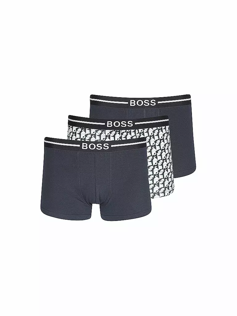 BOSS Pants 3er Pkg. schwarz gemustert schwarz