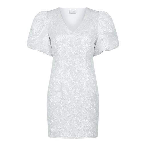 Neo Noir Sika Metallic Kjole, Silver, 38