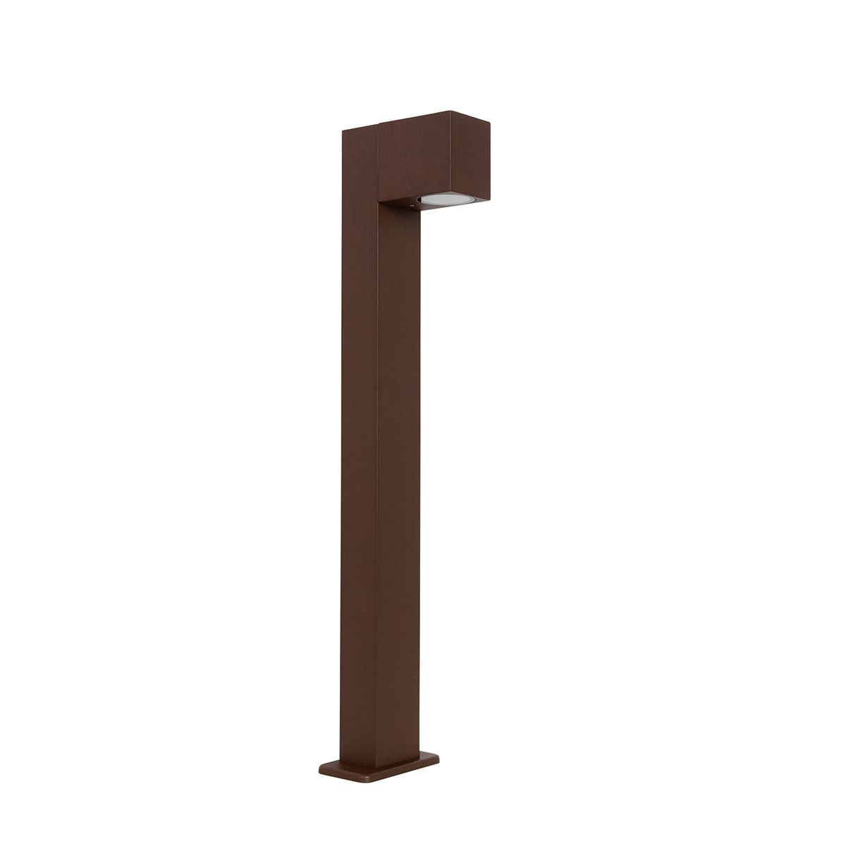 Buitenlamp roestbruin met grondpin en kabelmof 65cm IP44 - Baleno