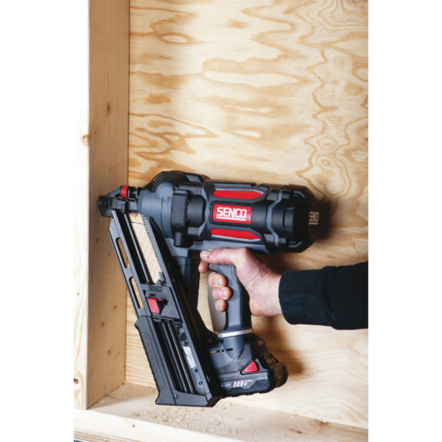 Senco F-35XP 18V Li-Ion accu tacker set (2x 3,0Ah) in koffer - 2,8-3,8mm