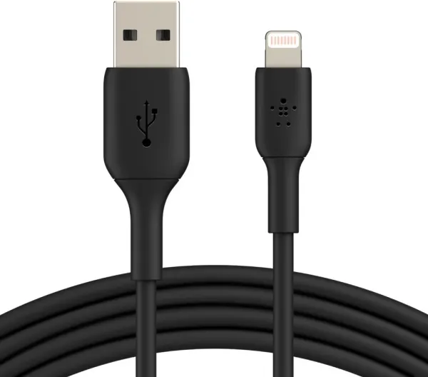 Belkin BoostCharge - Lightning-kabel - Lightning han til USB han - 3 m - sort