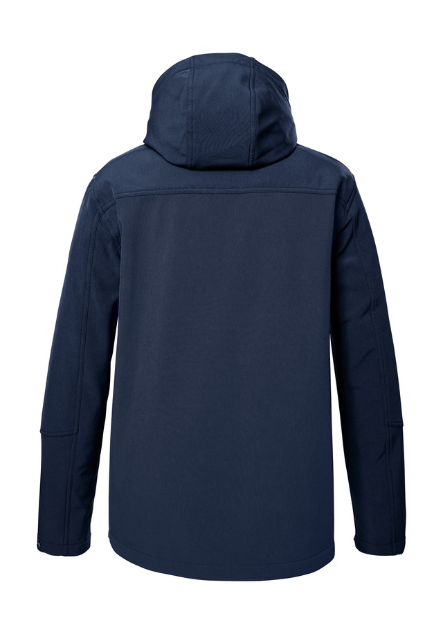 Killtec Softshelljacke »Herren Softshelljacke« Wasserabweisende Softshelljacke mit Fleece, abnehmbarer Kapuze