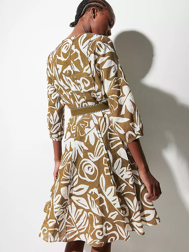 LUISA CERANO Midikleid braun