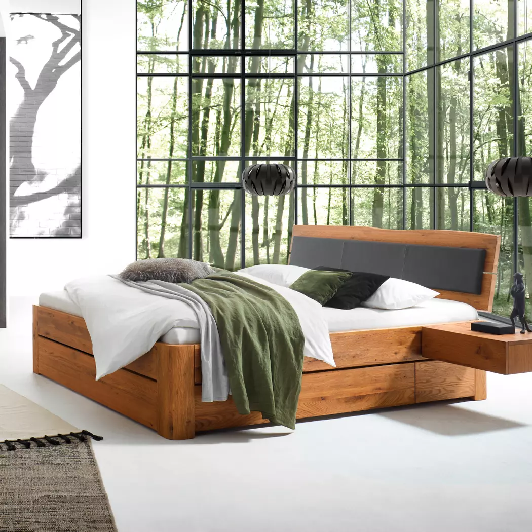 Massivholzbett Oak-Puro 180 x 200 cm