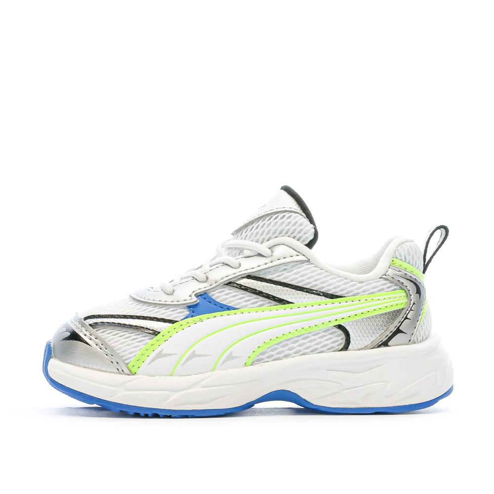 Puma Baskets Blanche/Verte Garçon Puma Morphic