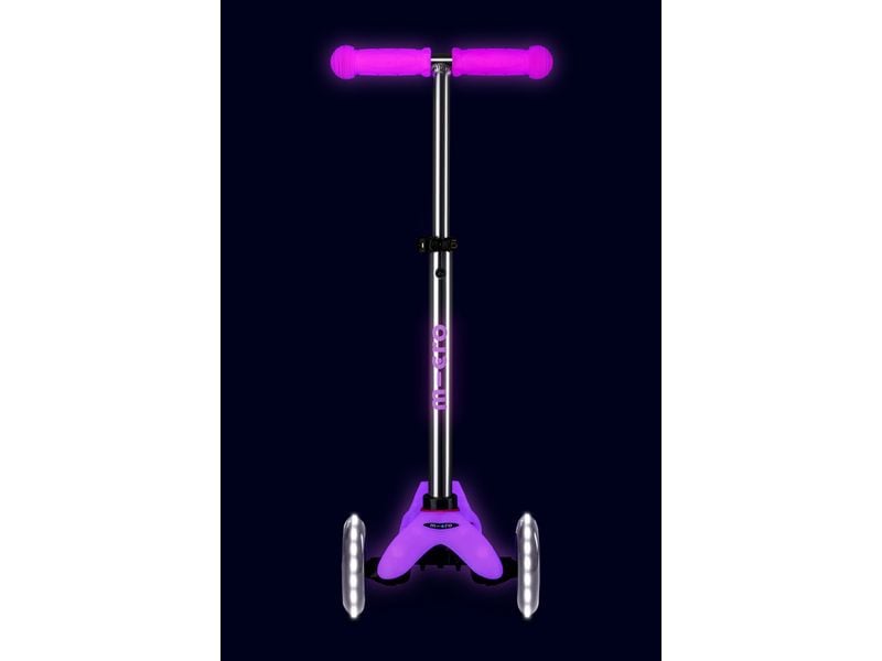 Micro Mobility Kickboard Mini Micro Deluxe Glow LED Pink Scooter für Kinder