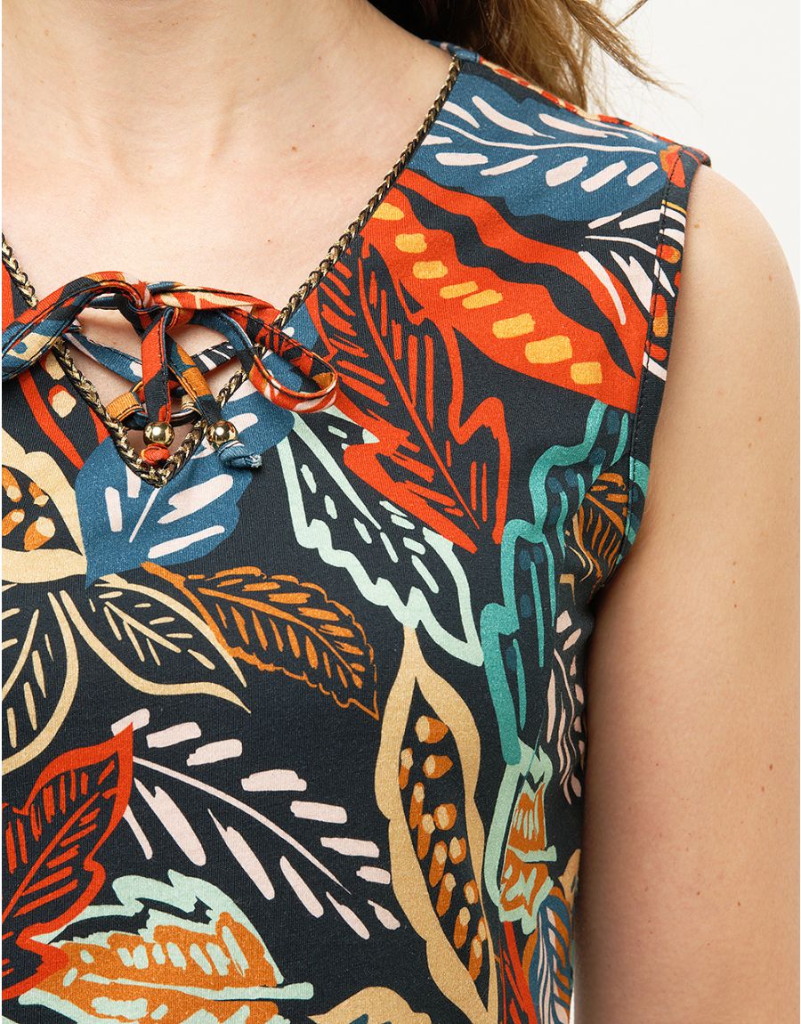 Robe coton tropical