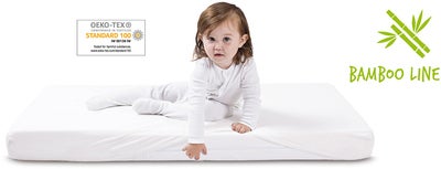 BabyMatex Bamboo Dra-på-laken 60x120, Hvit