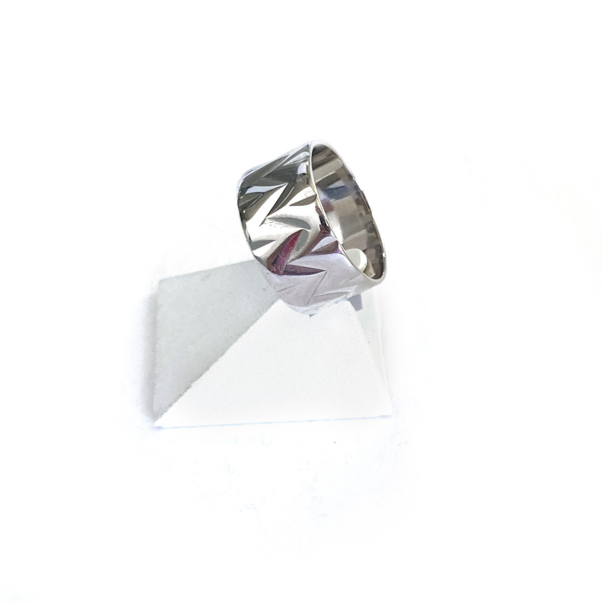 Bague d'occasion or 750 blanc