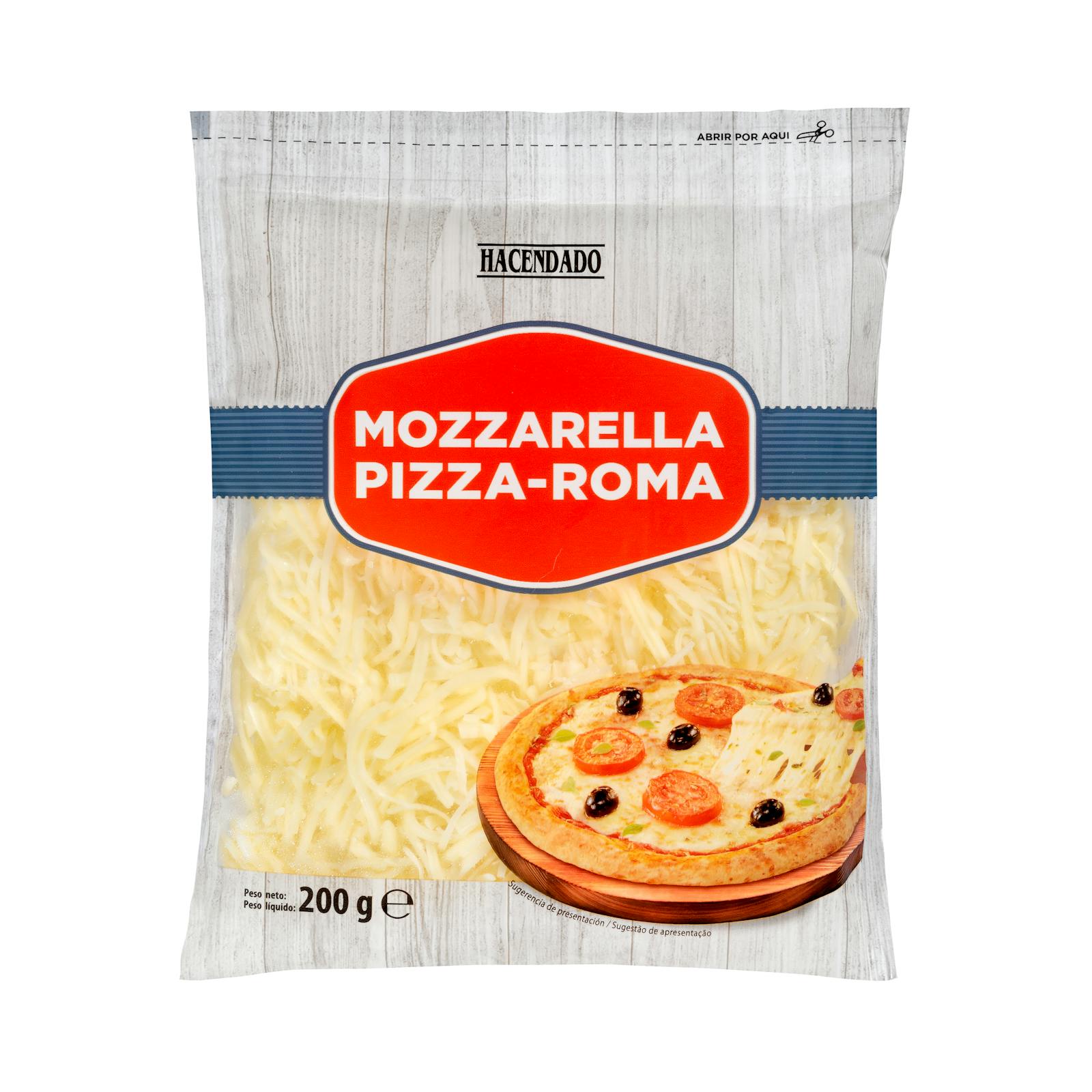 Pizza au fromage mozzarella râpé-Vache Roma Hacendado