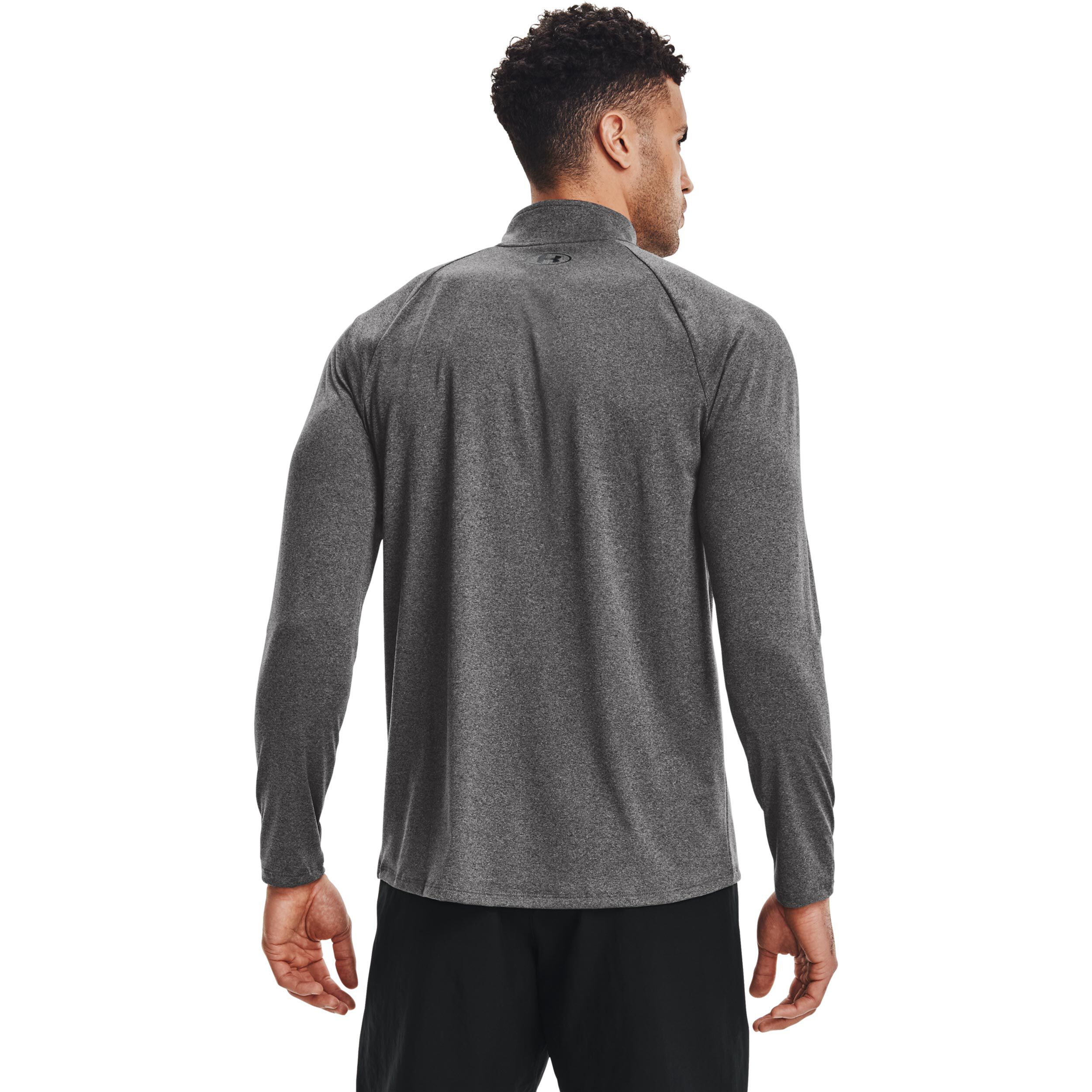 Under Armour Tech 2.0 1/2 Zip Haut Manches Longues Hommes - Gris Foncé