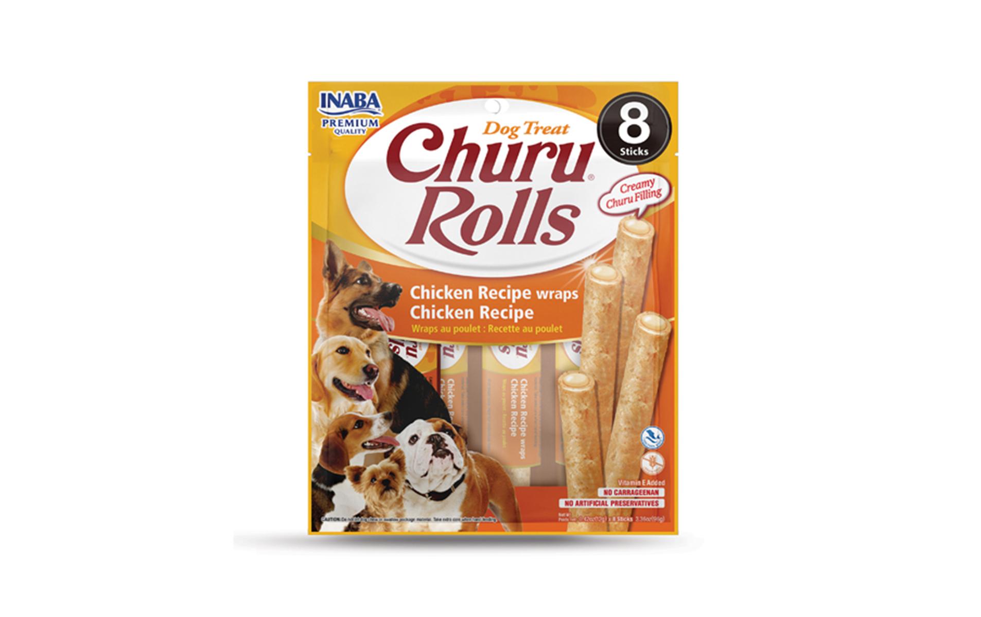 Leckerli Rolls Huhn, 8 x 12 gSnack für Hunde