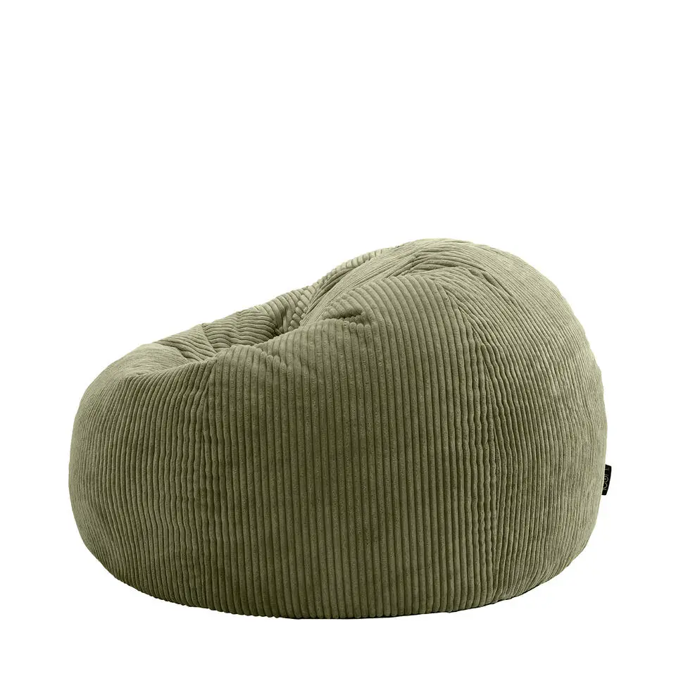 Set van 2 icon Zitzak Kingston - Corduroy Zitzak Volwassenen - Saliegroen