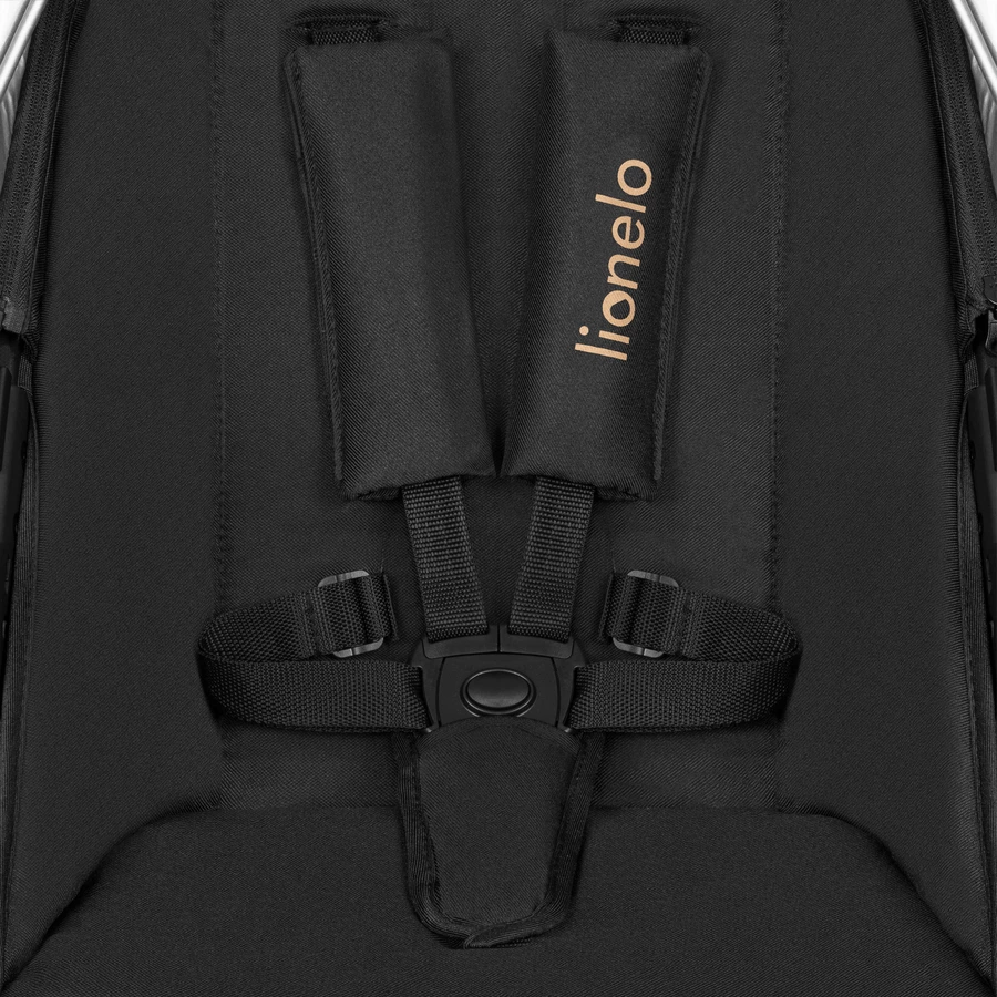 lionelo Kombikinderwagen Amber 3 in 1 Black Onyx