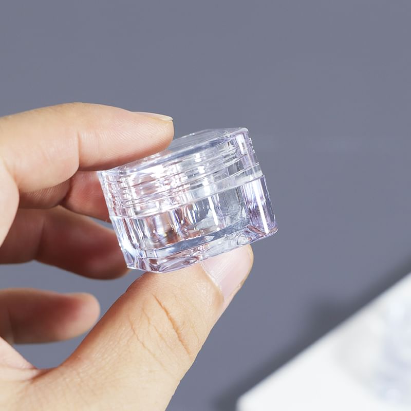 Beauty Artisan - Set van 2: Reis acryl make-up container met schepje