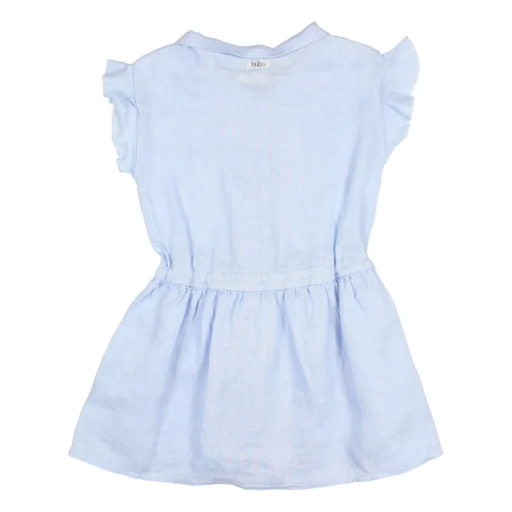 Búho Robe Boutonnée Lin | Bleu ciel
