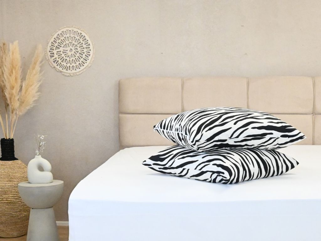 HappyBed Zebra set van 2 kussenslopen - 60x70 cm