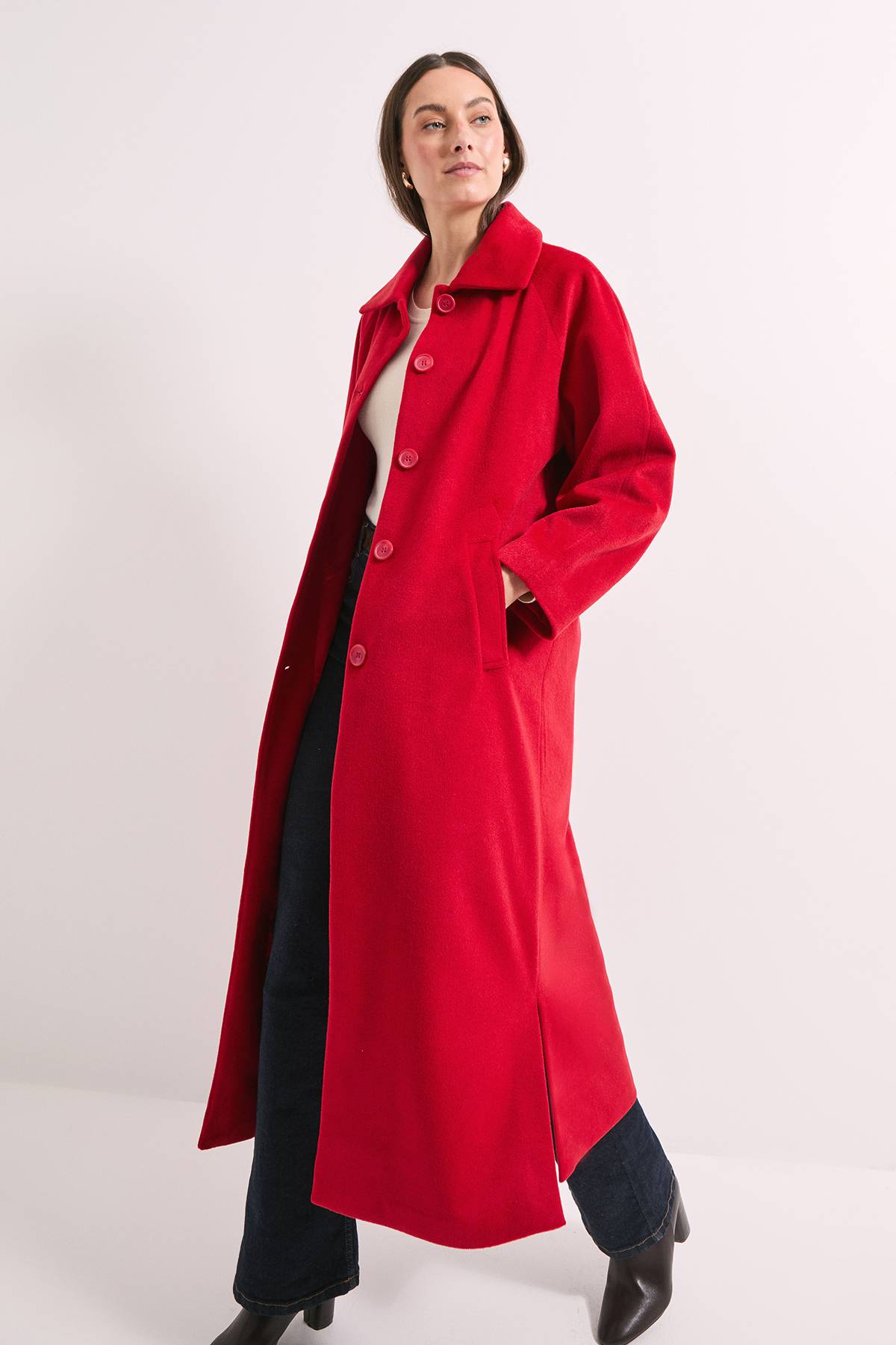 Wallis Manteau Maxi à Boutons Principles by Wallis